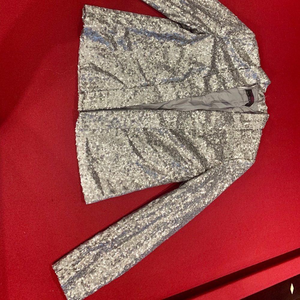 Silver sequin jacket - Picture 2 of 3